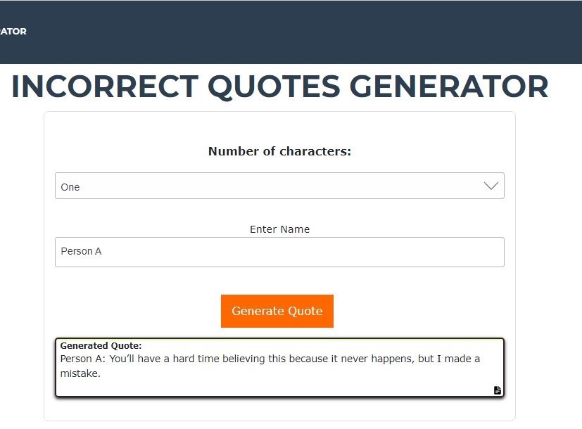 Unleash the Laughter: A Guide to Incorrect Quote Generators